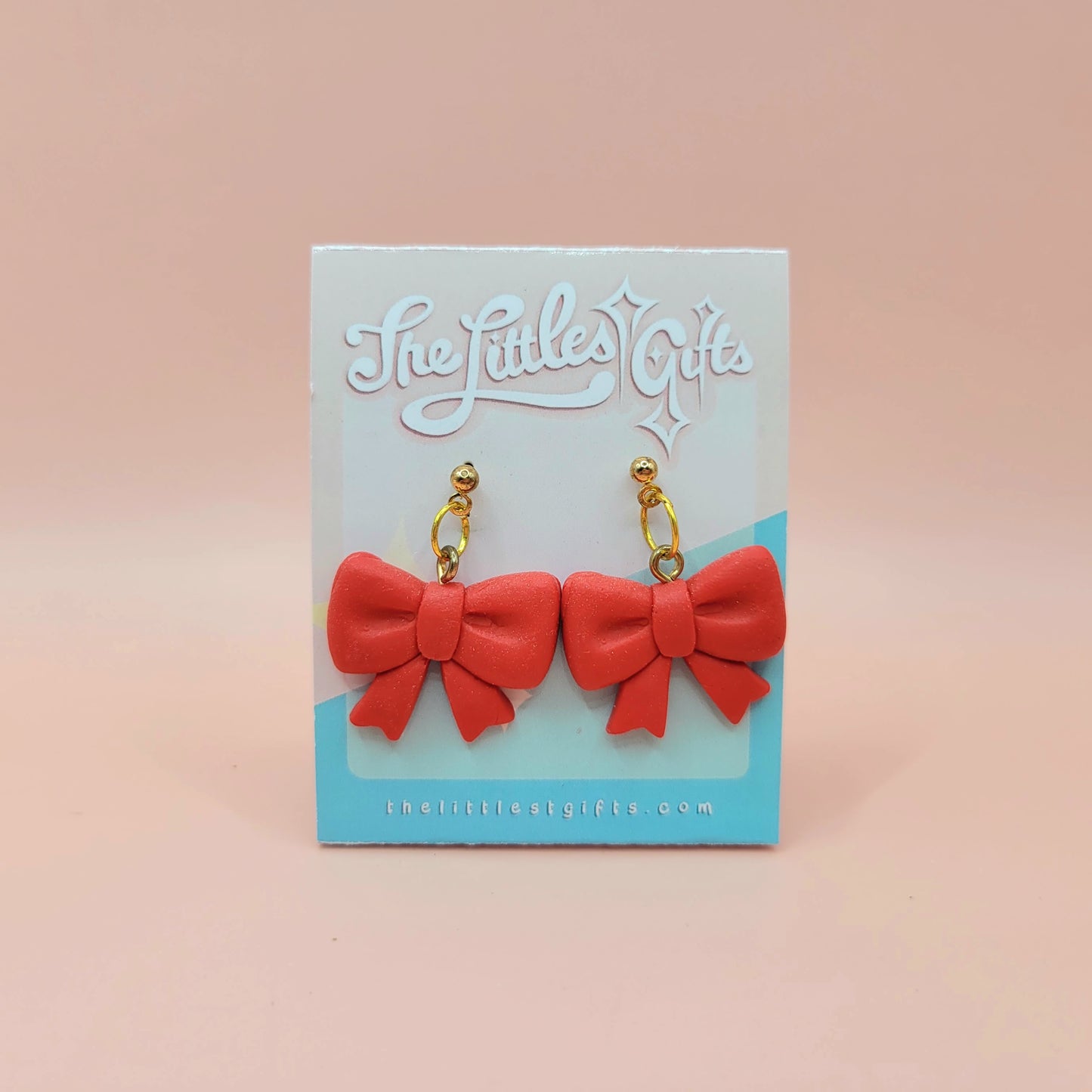 Ribbon Earrings - Handmade Clay Earrings
