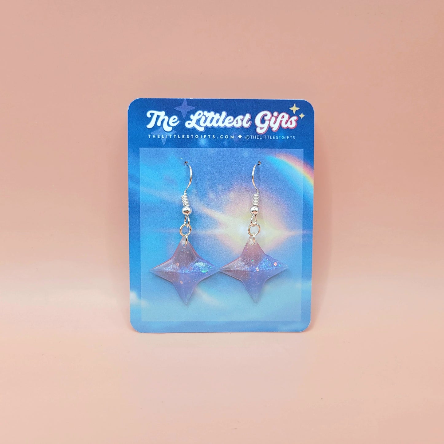 Genshin Impact Primogem Earrings - Handmade Resin Earrings (Fan Merch)