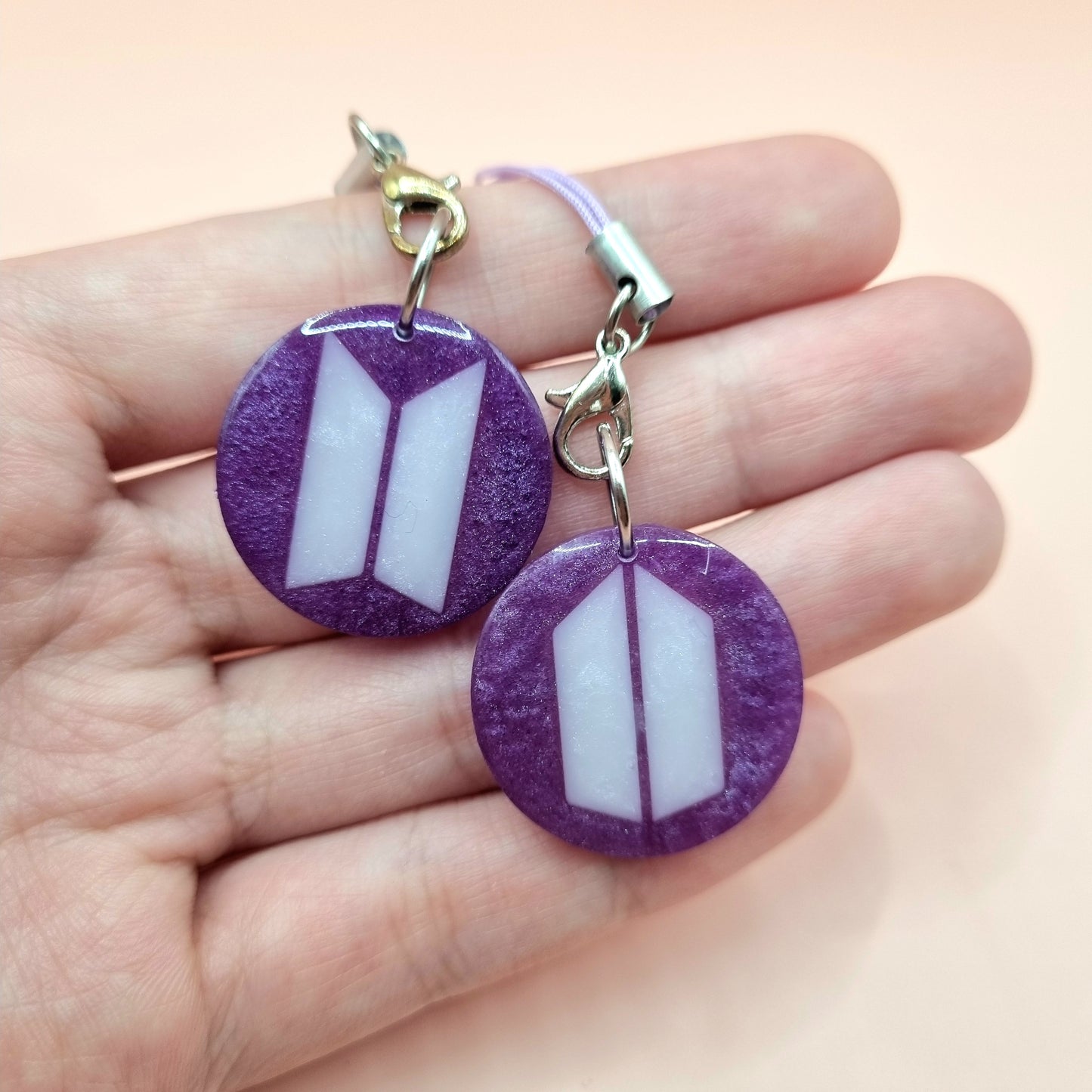 BTS/ARMY Logo Phone Charm and Keychain (Fan Merch)
