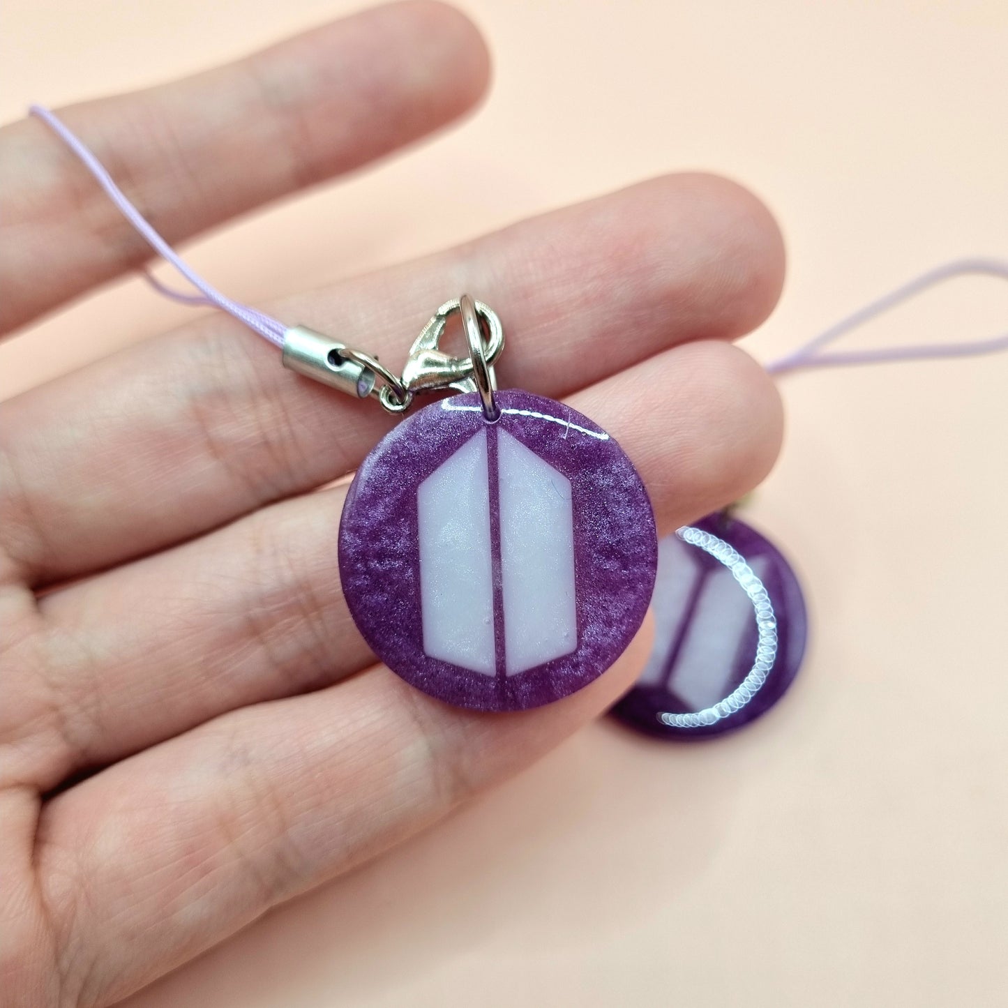 BTS/ARMY Logo Phone Charm and Keychain (Fan Merch)