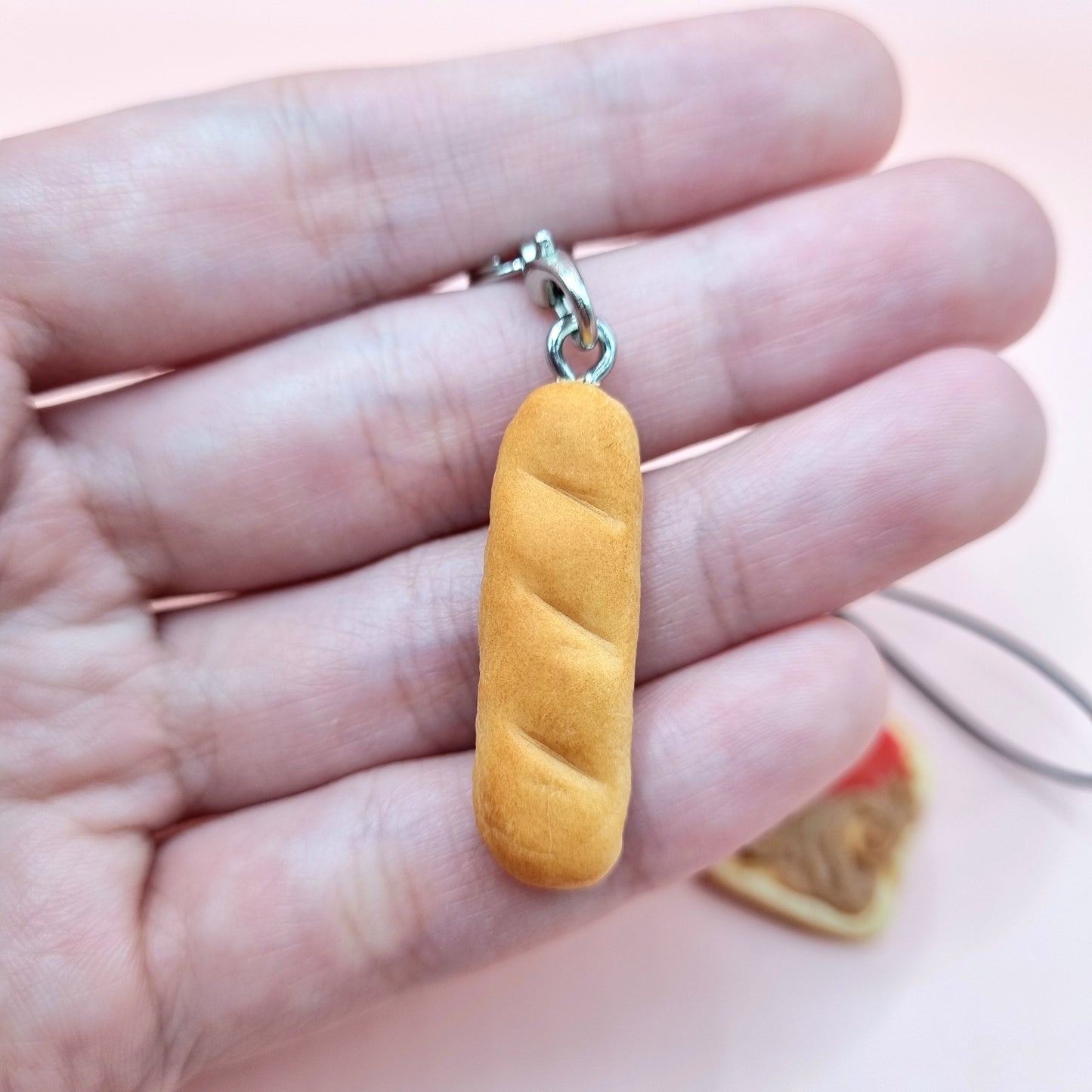 Bread Phone Charm and Keychain