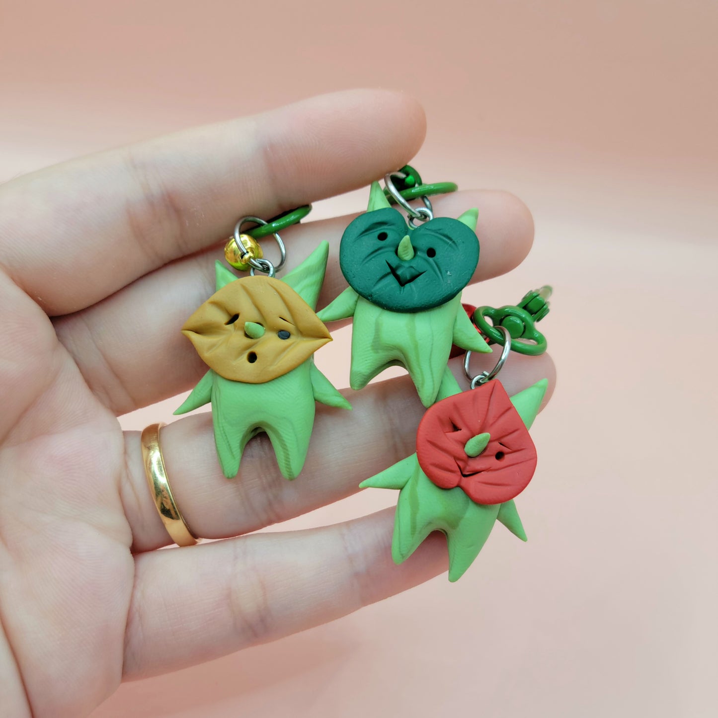 LoZ Korok Handmade Clay Keychain (Fan-Merch)