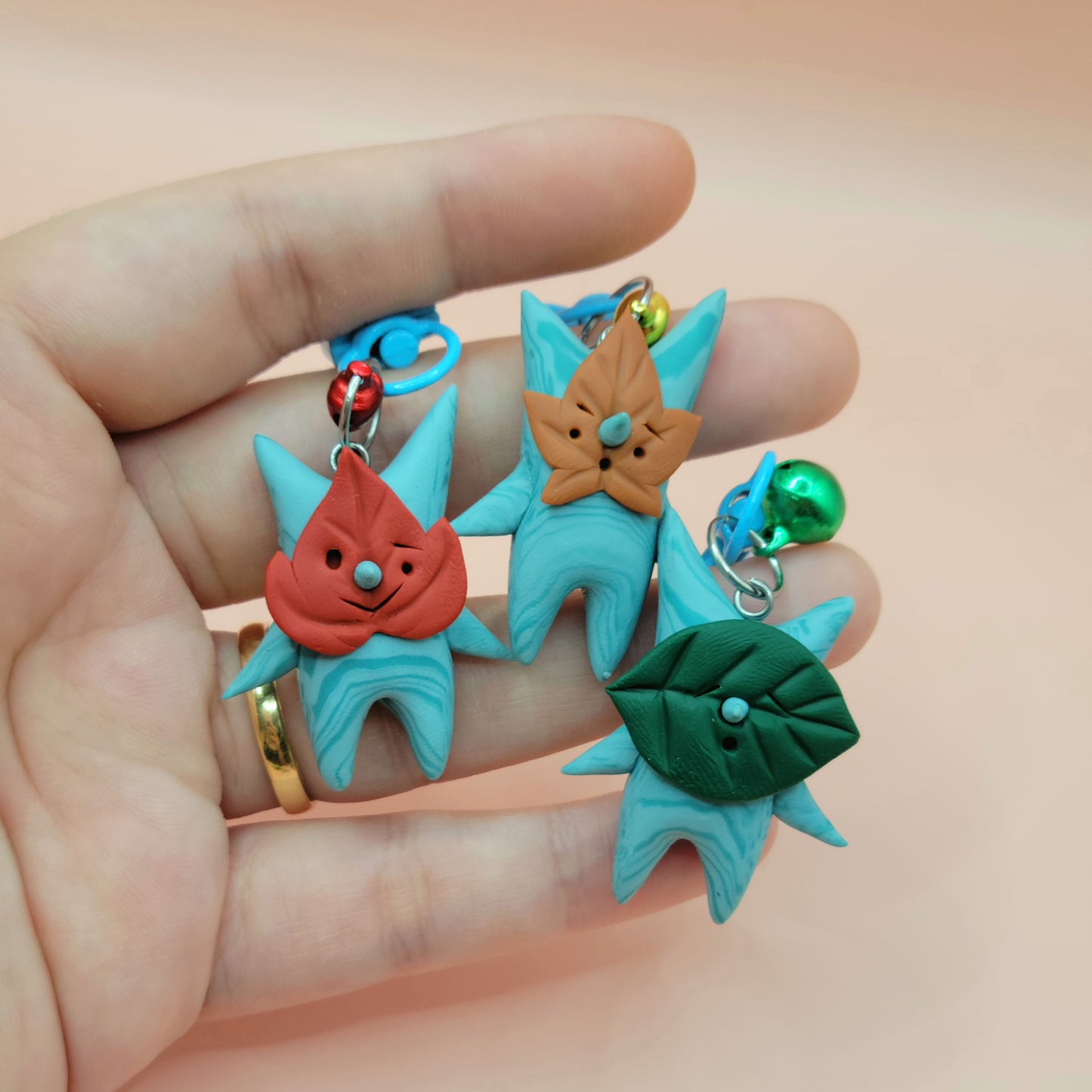 LoZ Korok Handmade Clay Keychain (Fan-Merch)