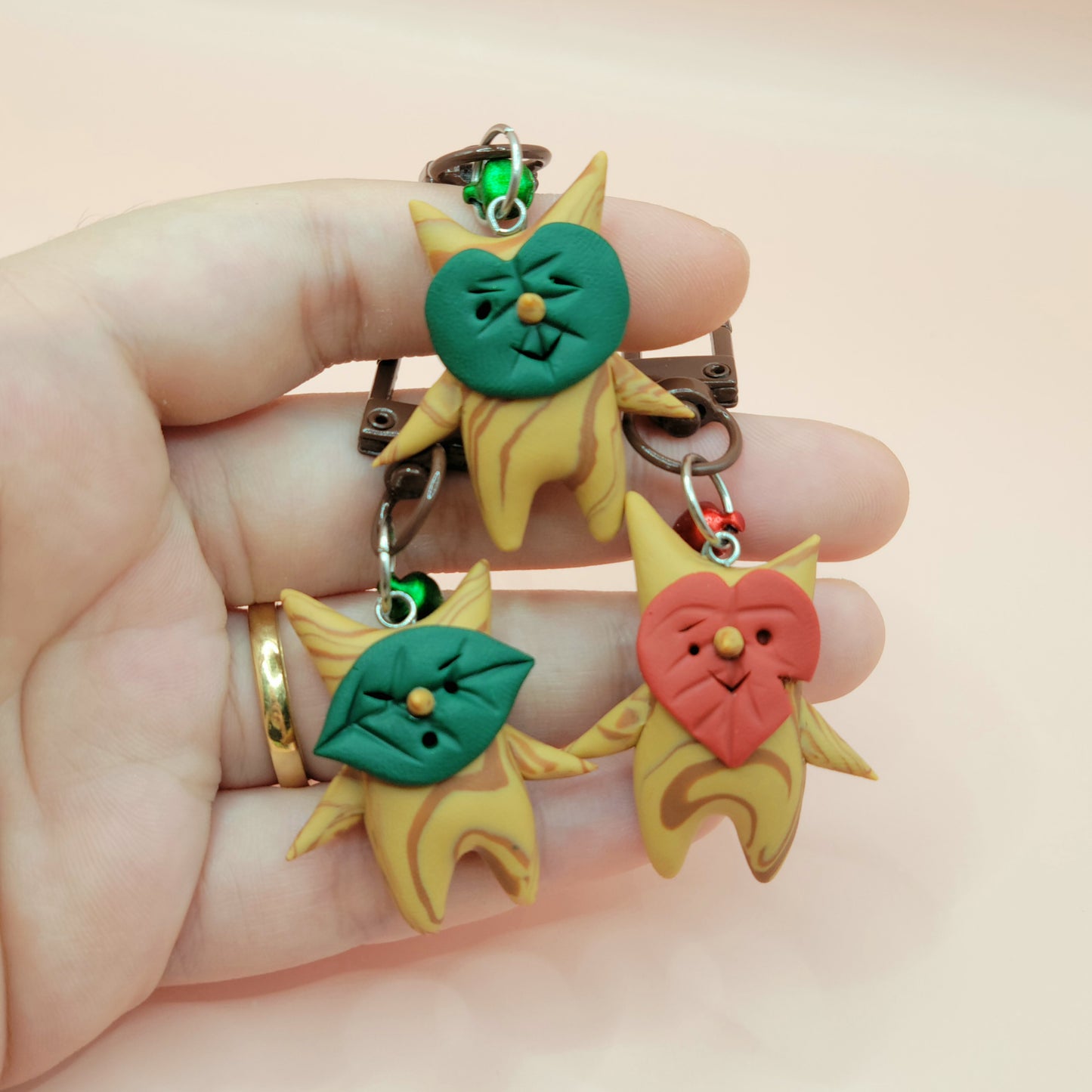 LoZ Korok Handmade Clay Keychain (Fan-Merch)