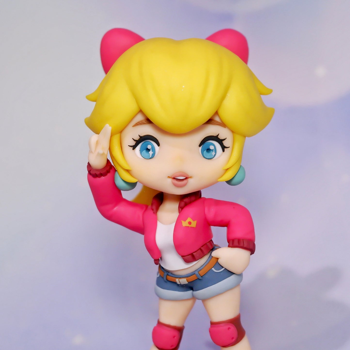 Mario Kart World Touring Peach Fan-made Chibi Figure