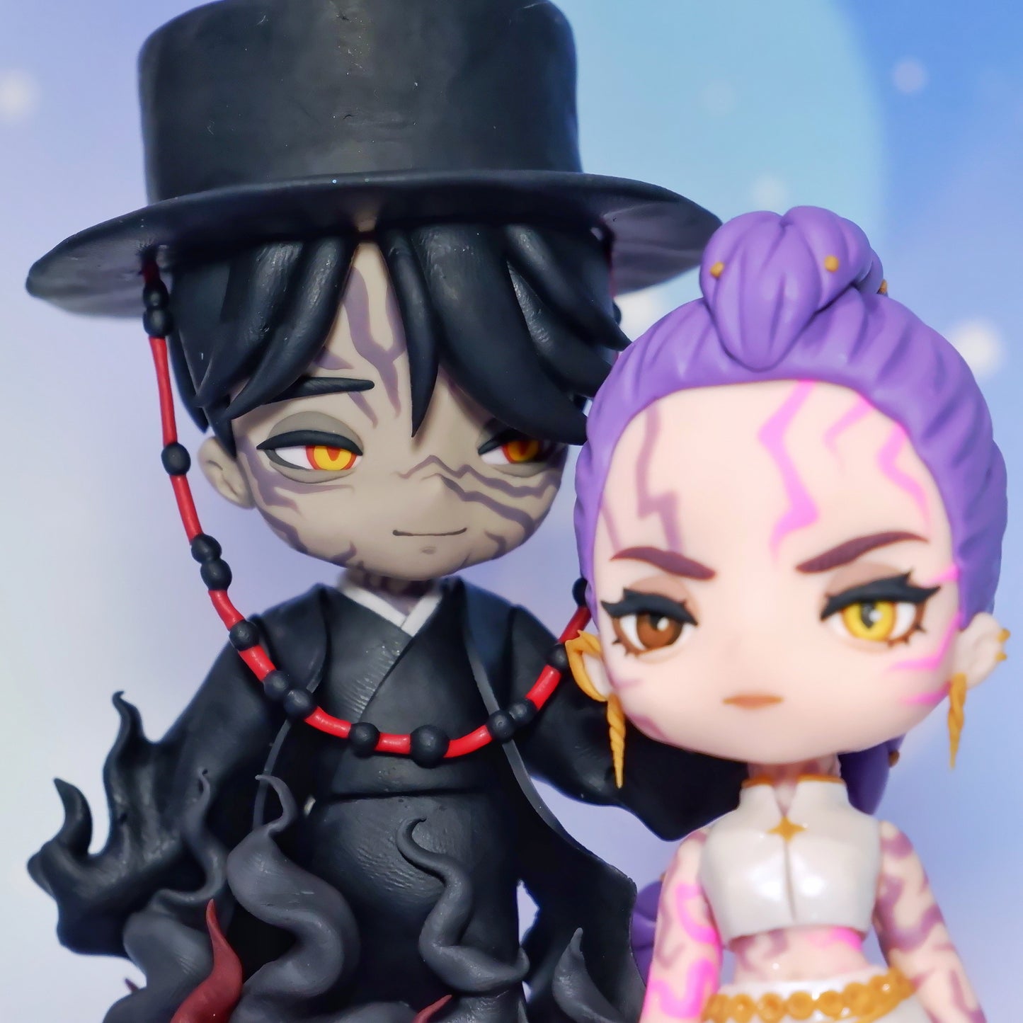 K-Pop Demon Hunters Rumi & Jinu Fan-made Chibi Figure