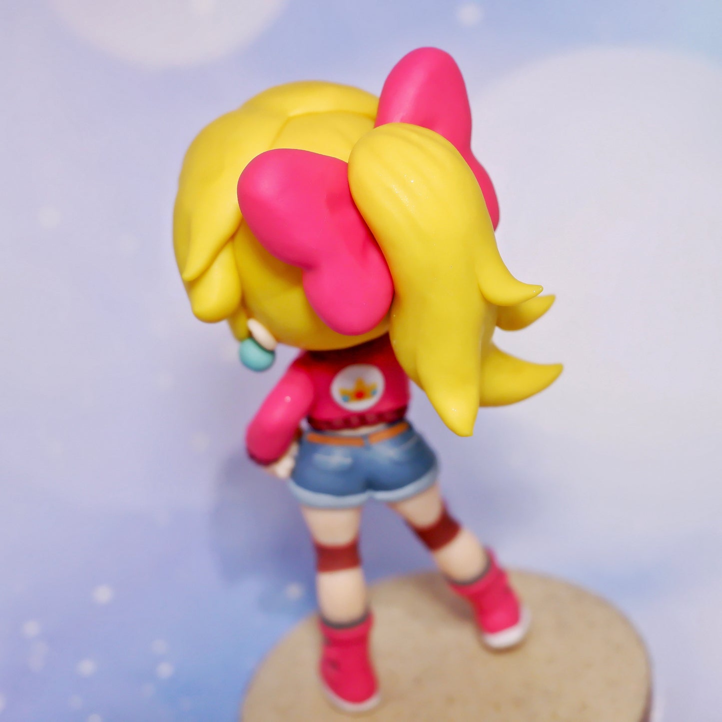Mario Kart World Touring Peach Fan-made Chibi Figure