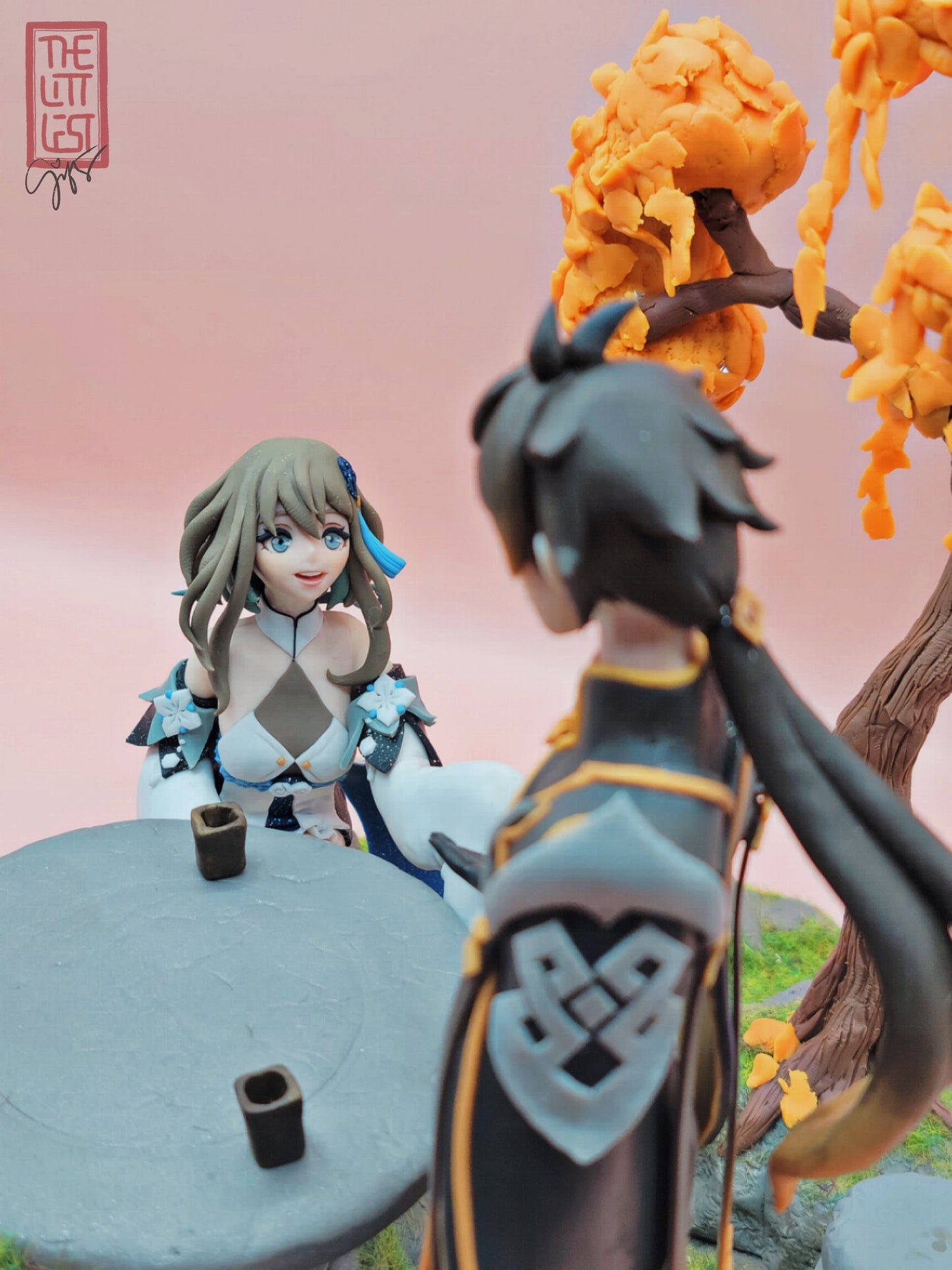 Genshin Impact Guizhong + Zhongli Fan-made Figurine