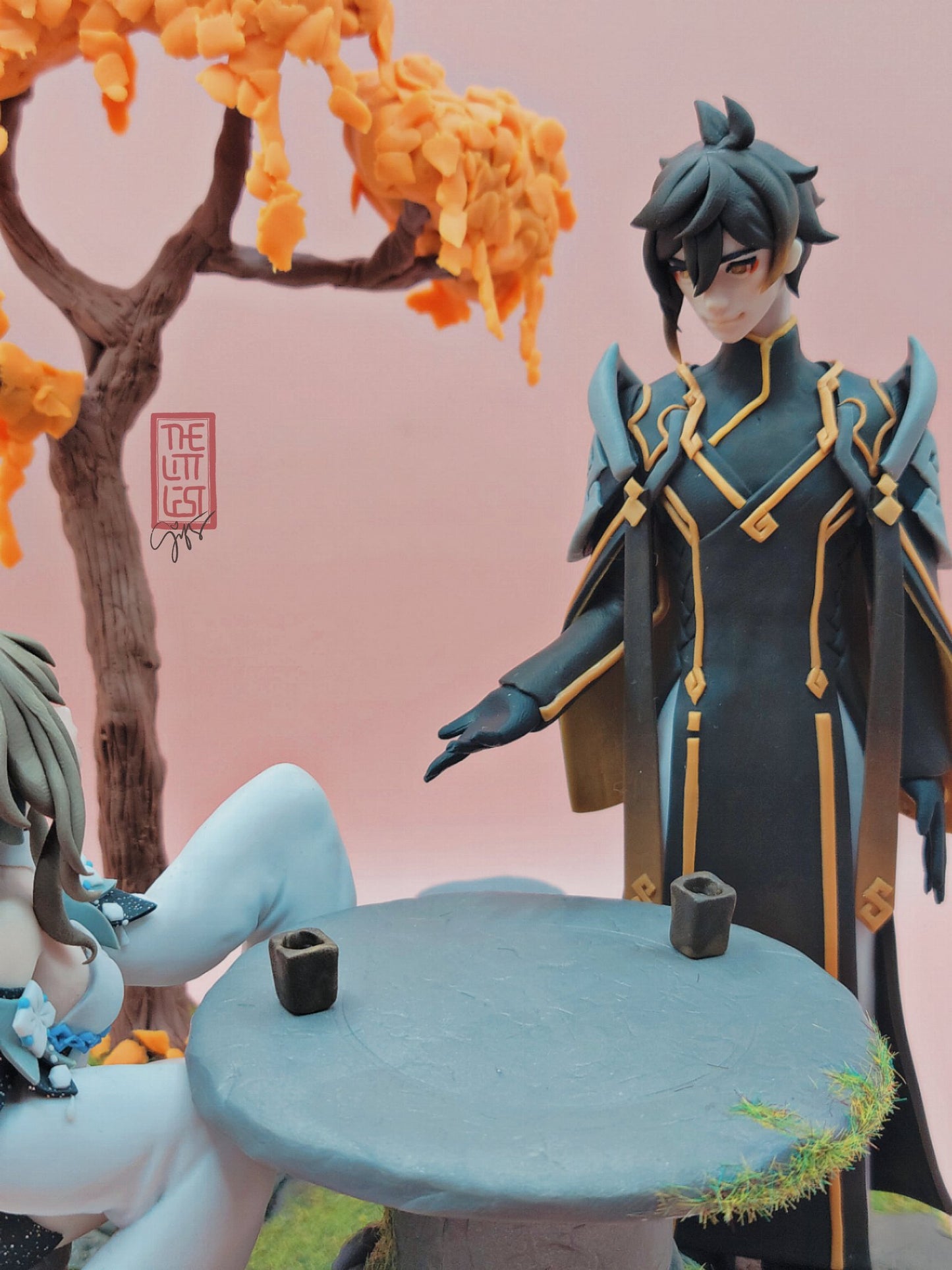 Genshin Impact Guizhong + Zhongli Fan-made Figurine