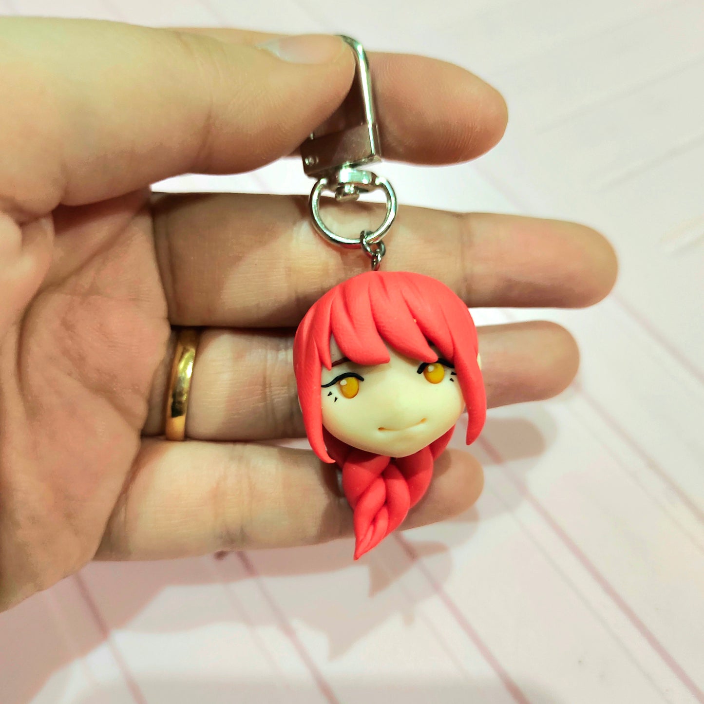 CSM Handmade Clay Head Keychain (Fan-Merch)