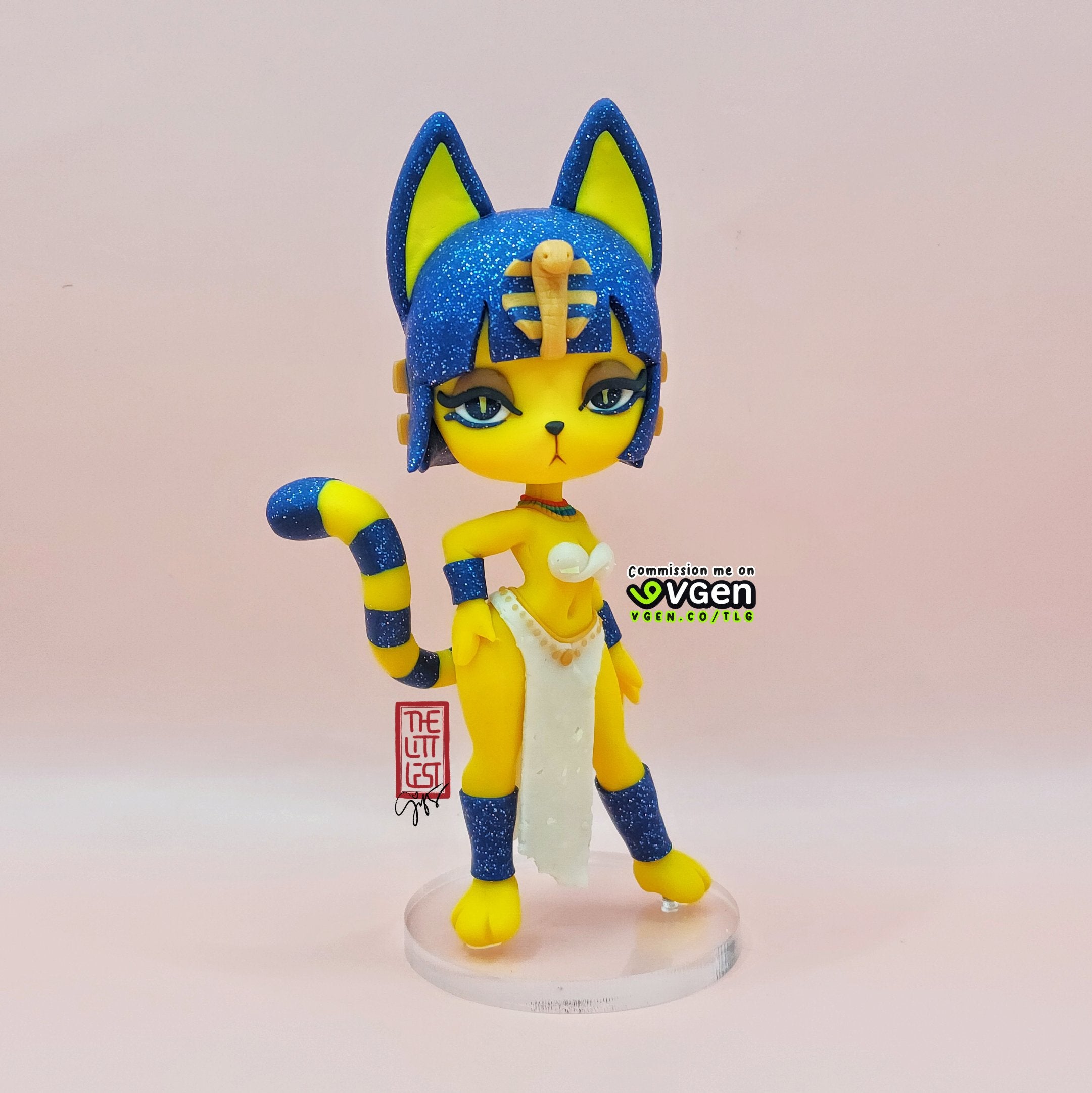 Animal Crossing Ankha Fan-made Chibi Figure The Littlest Gifts Shop Animal Crossing Ankha Fan-made Chibi Figure The Littlest Gifts Shop