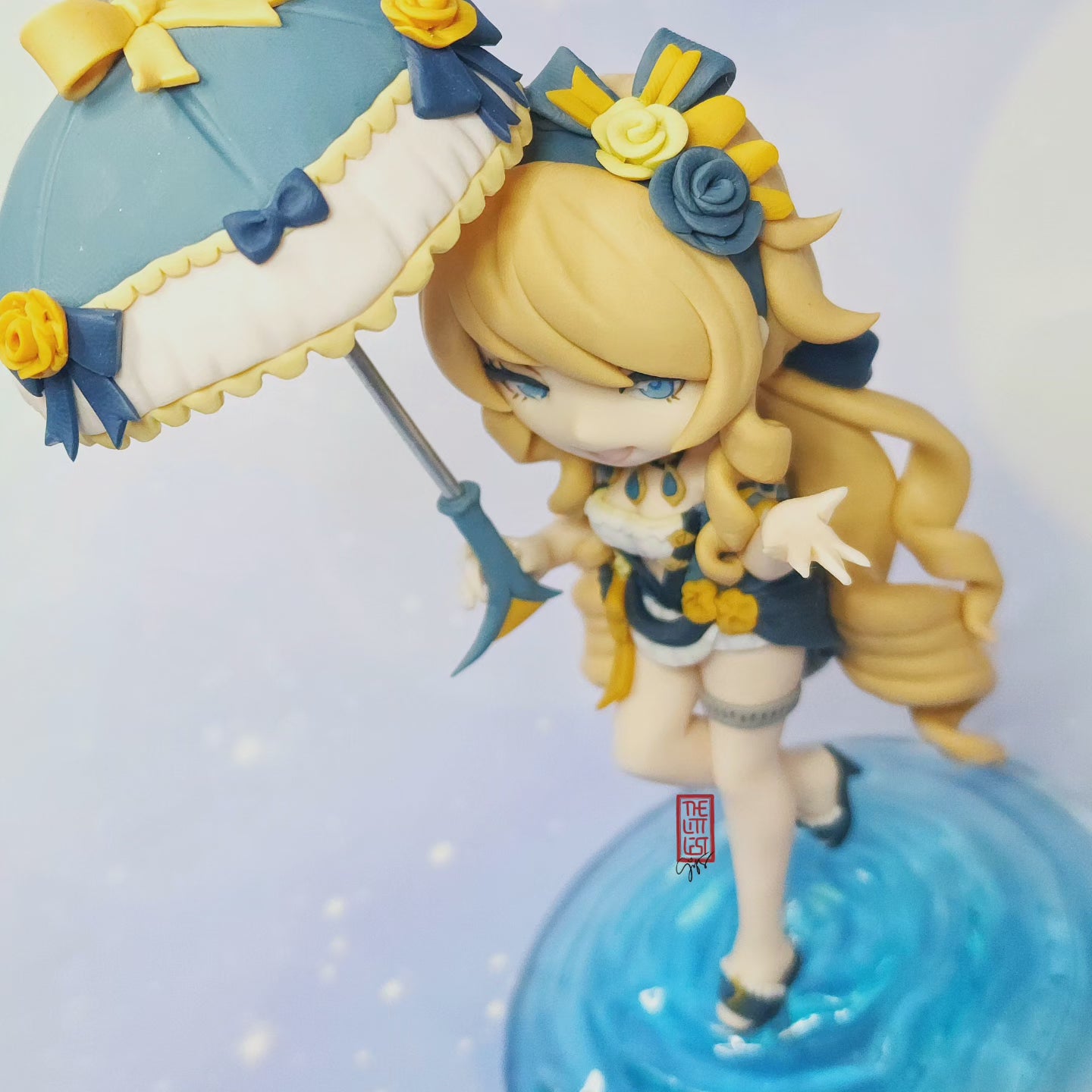 Genshin Impact Summer Navia Fan-made Chibi Figure