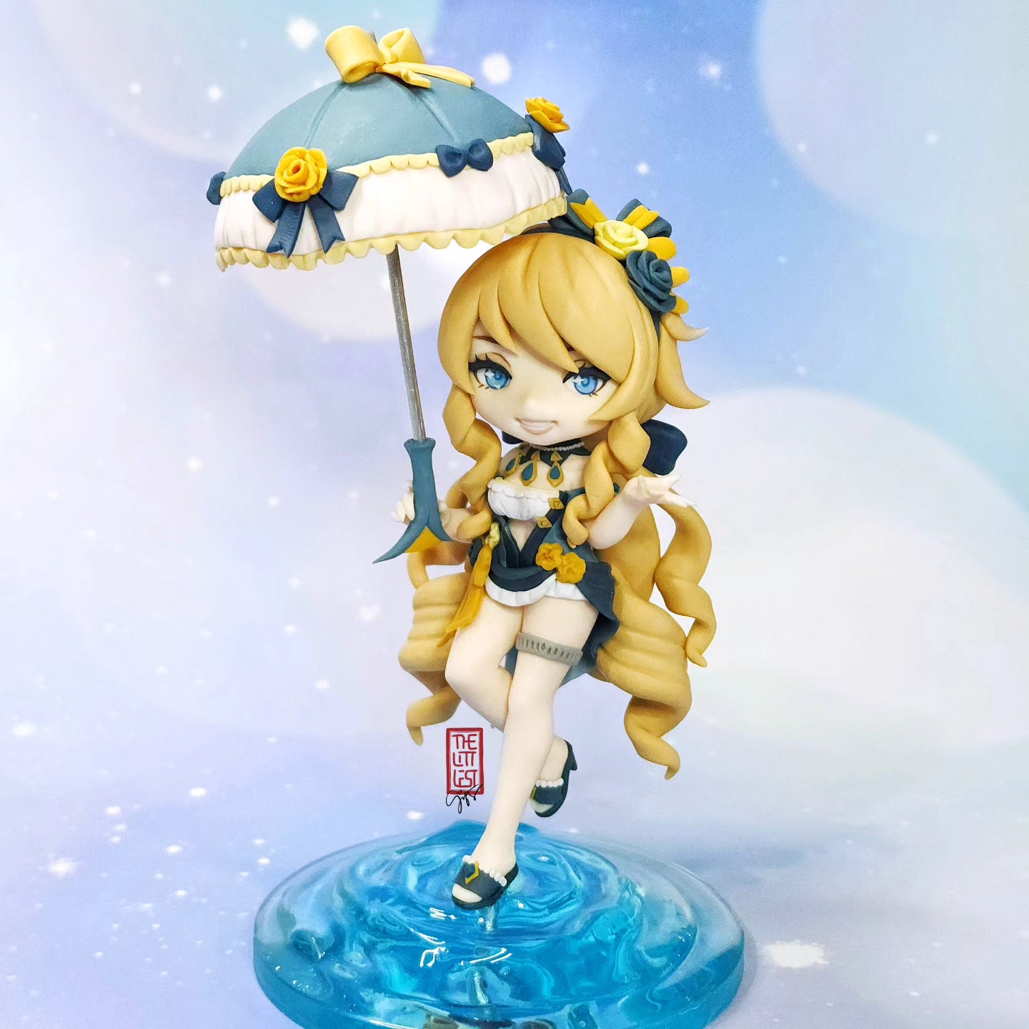 Genshin Impact Summer Navia Fan-made Chibi Figure