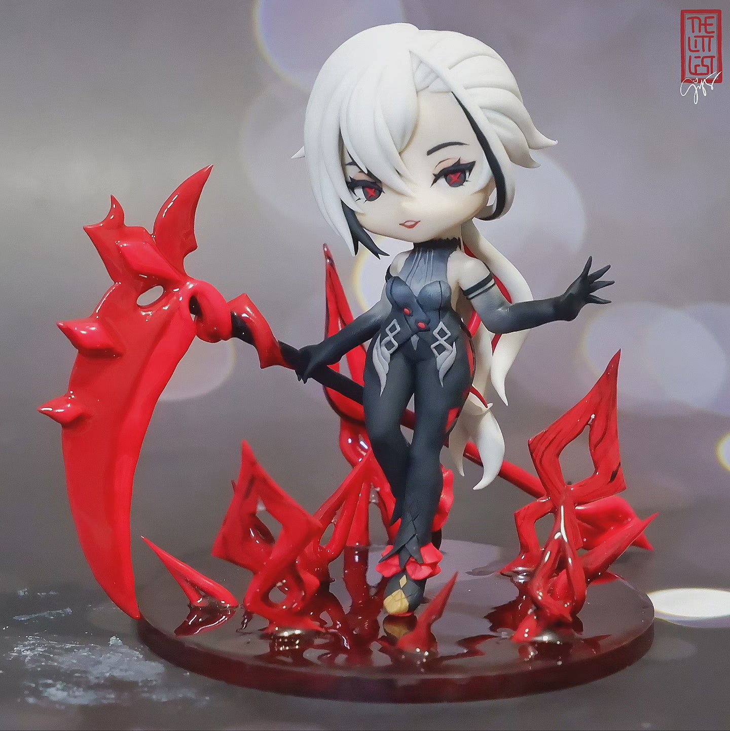 Genshin Impact Arlecchino Fan-made Chibi Figure