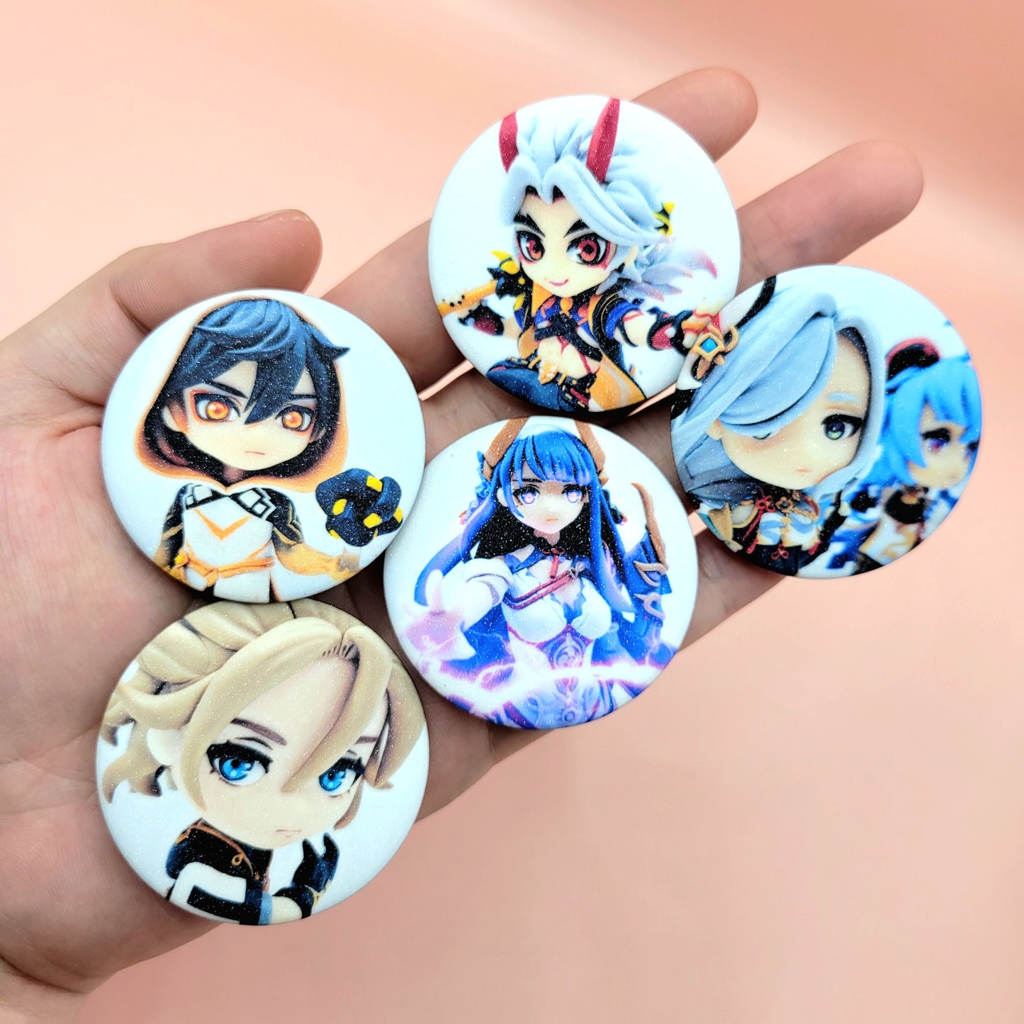 Genshin Impact Button Pins (Fan Merch)