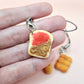 Bread Phone Charm and Keychain