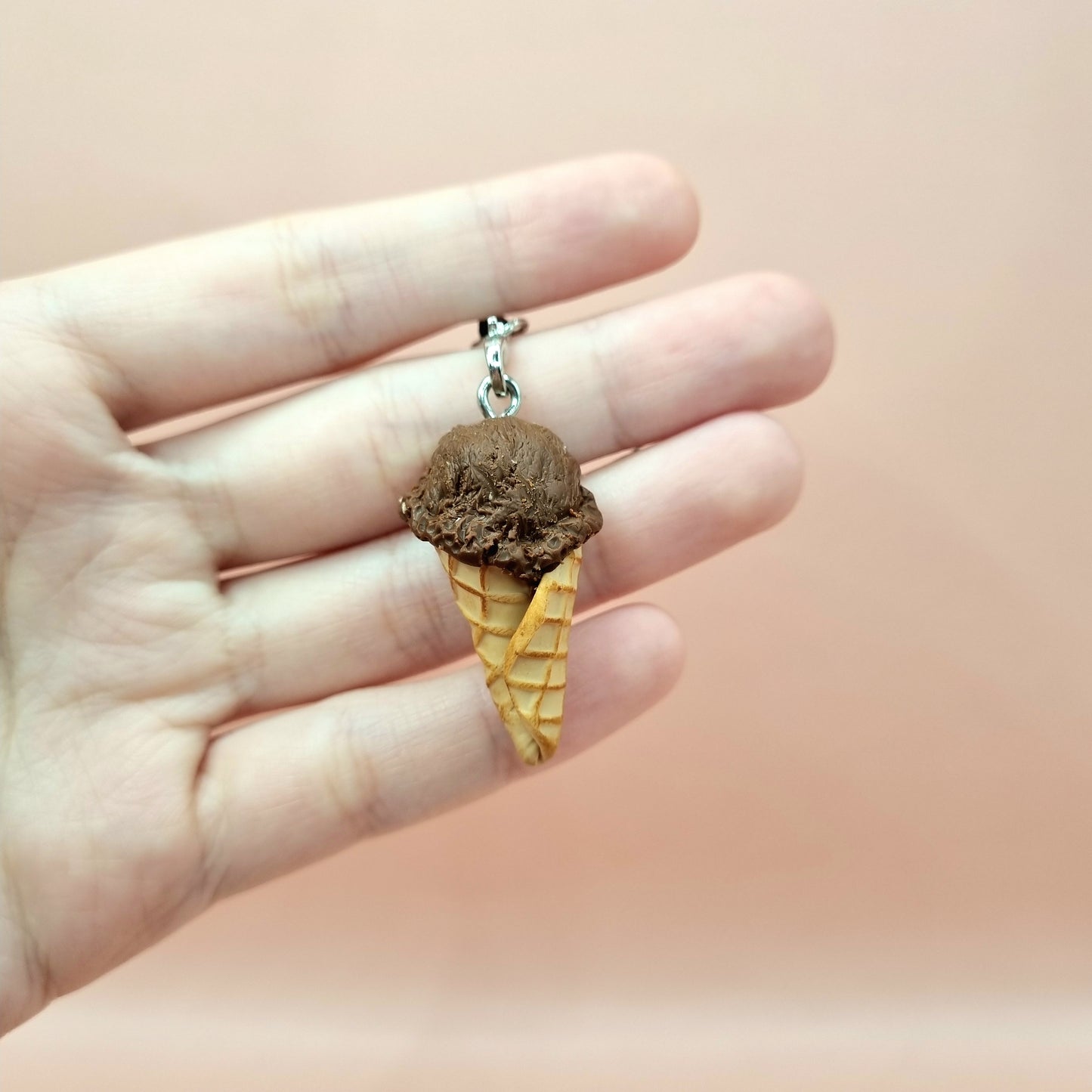 Ice cream cone Phone Charm and Keychain