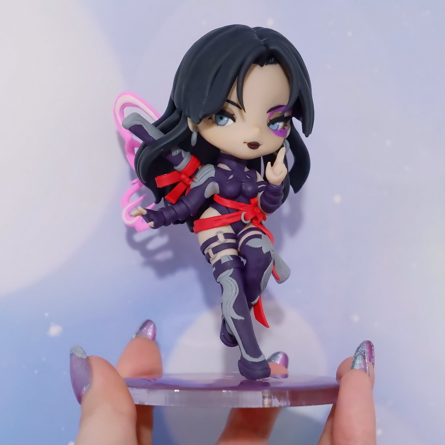 Vengeance Psylocke Marvel Rivals Fan-made Chibi Figure