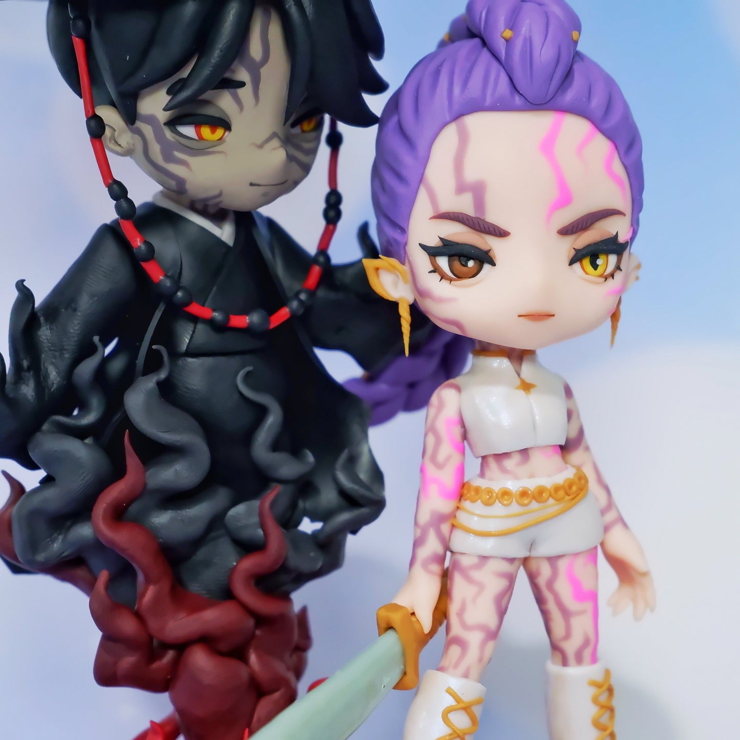 K-Pop Demon Hunters Rumi & Jinu Fan-made Chibi Figure