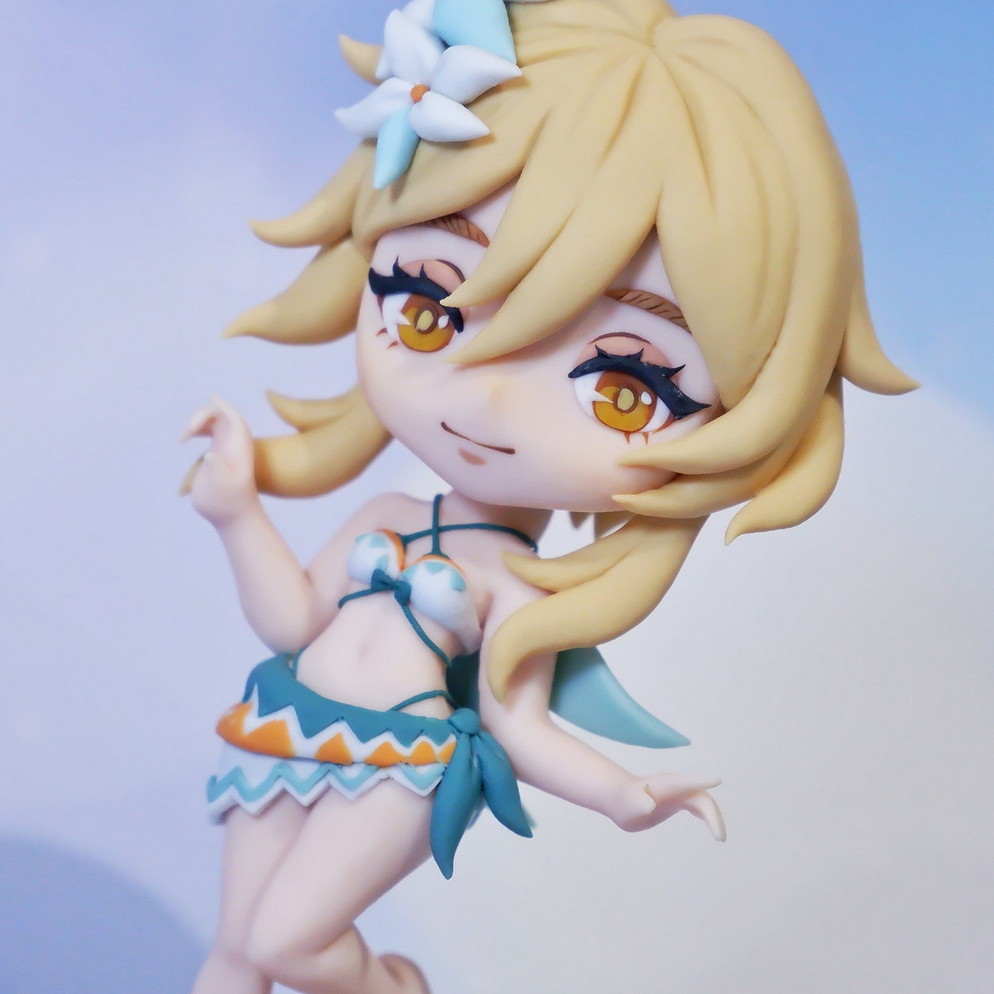 Lumine Genshin Impact (People of the Springs) Fan-made Chibi Figure