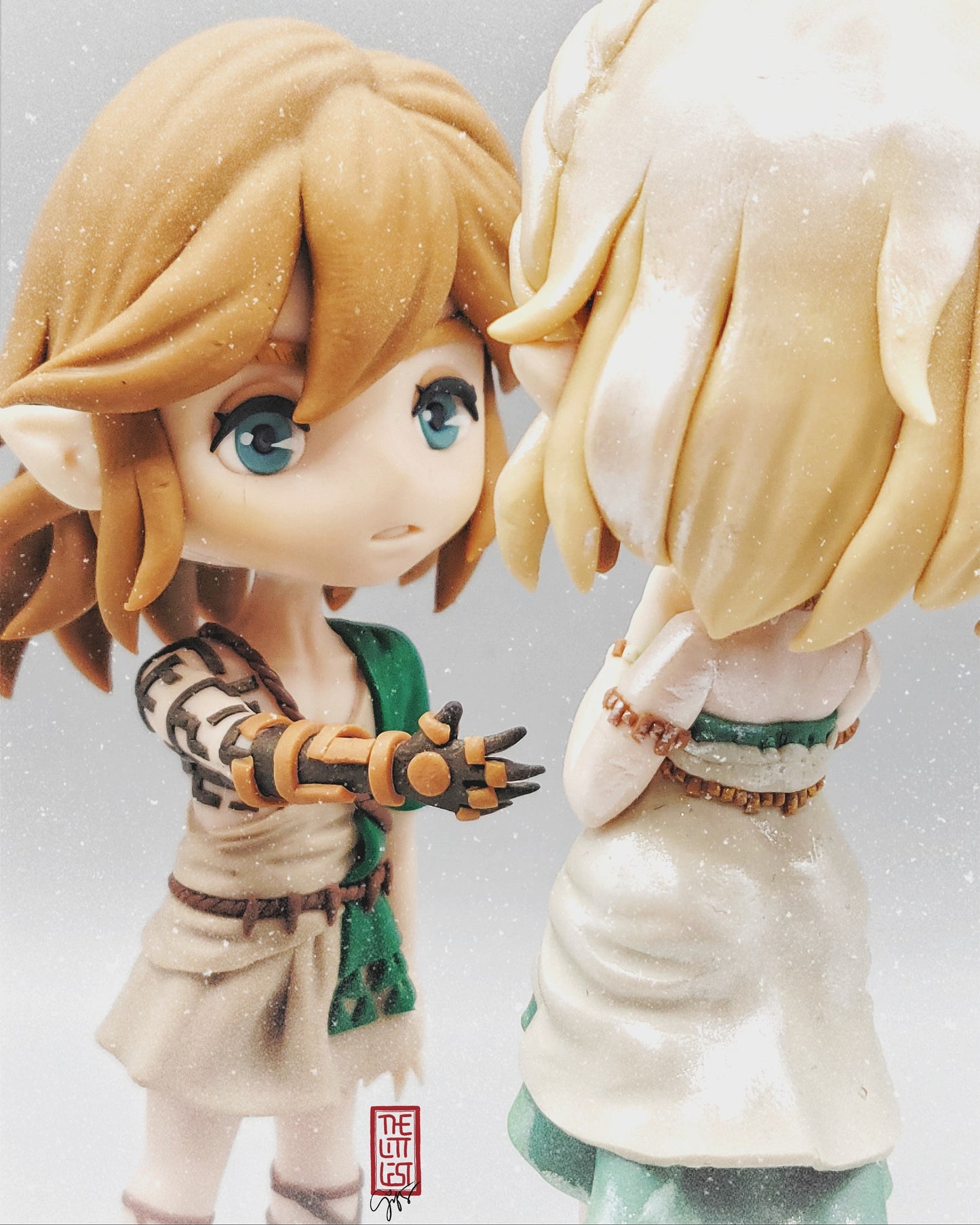LoZ ToTK Link & Zelda Fan-made Chibi Figure