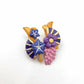 Genshin Impact Raiden Twins Handmade Clay Pin (Fan-made)
