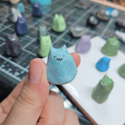 Scray Cat - TLG Adoptables Handmade Clay Mini Figure